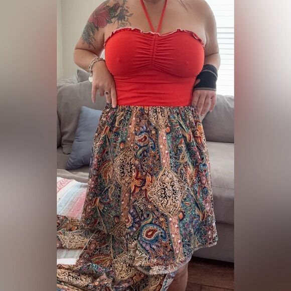 Paisley Halter Neck Romper/Dress - Picture 5 of 8